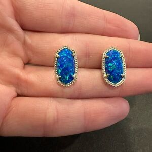 Kendra Scott Blue and Silver Earrings